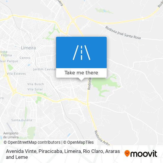 Mapa Avenida Vinte