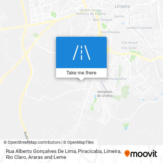 Mapa Rua Alberto Gonçalves De Lima