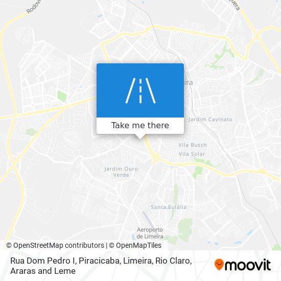 Mapa Rua Dom Pedro I