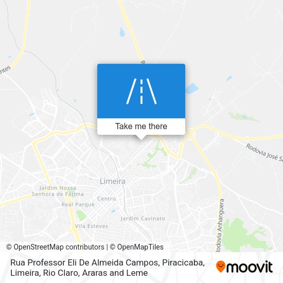 Rua Professor Eli De Almeida Campos map