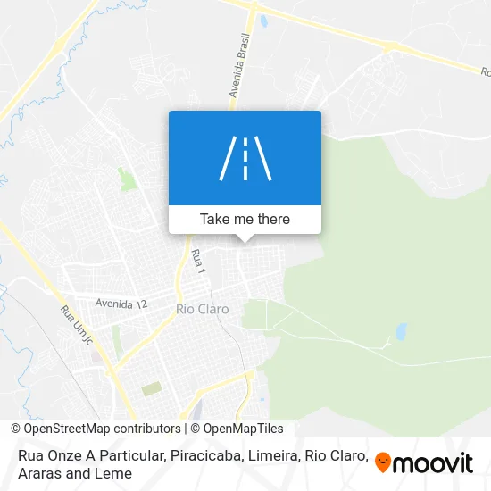 Rua Onze A Particular map