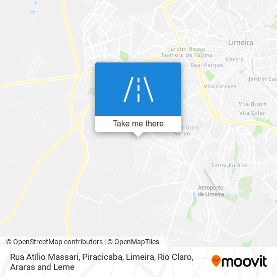 Mapa Rua Atílio Massari