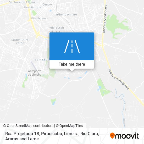 Rua Projetada 18 map