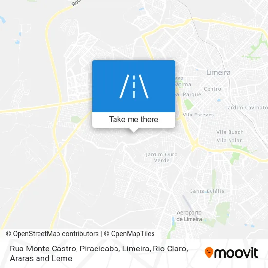 Rua Monte Castro map
