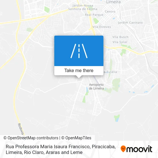 Rua Professora Maria Isaura Francisco map