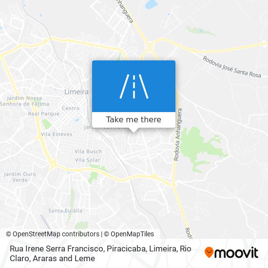 Mapa Rua Irene Serra Francisco