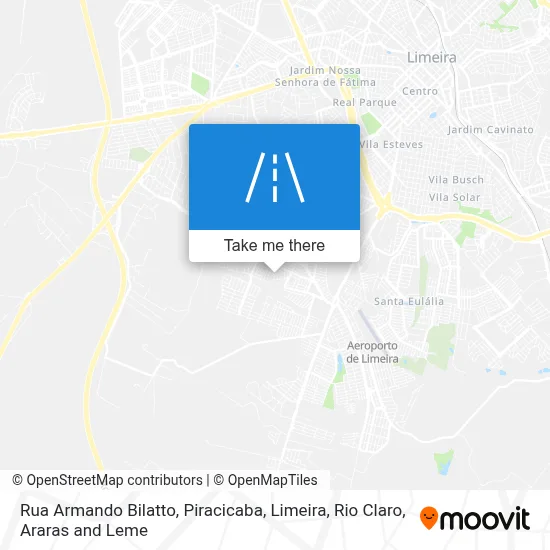 Rua Armando Bilatto map