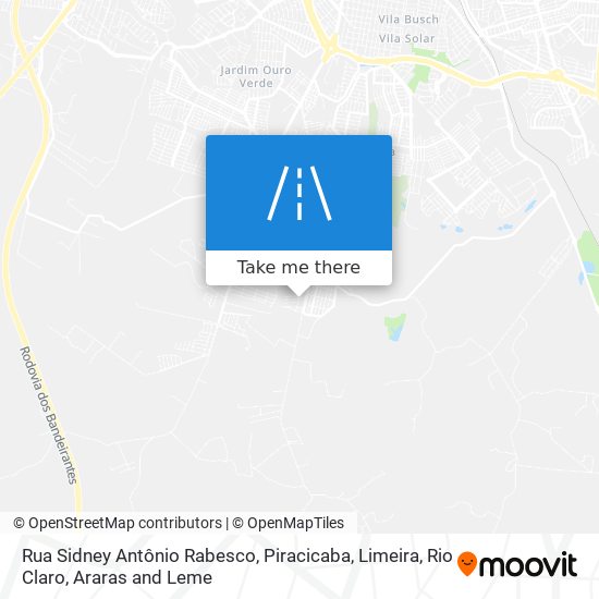 Rua Sidney Antônio Rabesco map