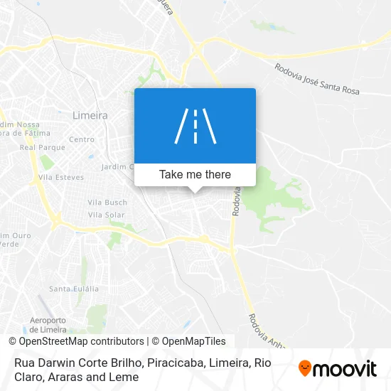 Rua Darwin Corte Brilho map