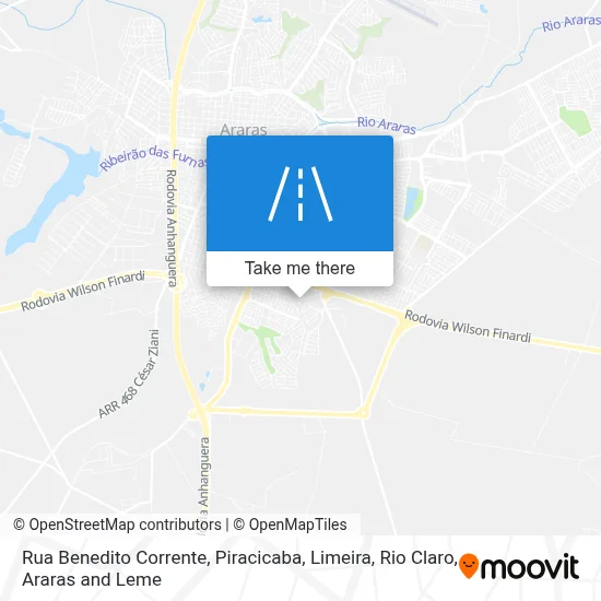 Rua Benedito Corrente map