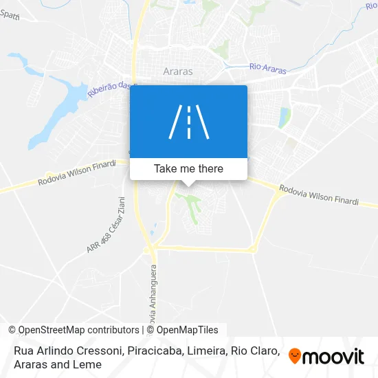 Rua Arlindo Cressoni map