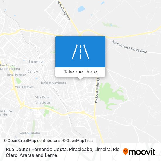 Mapa Rua Doutor Fernando Costa