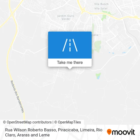 Rua Wilson Roberto Basso map