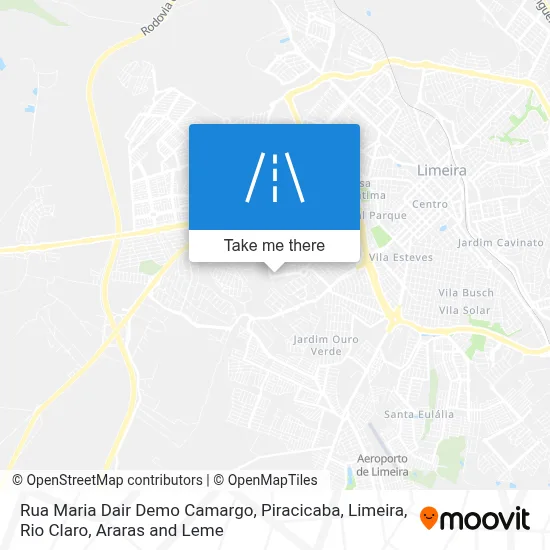Rua Maria Dair Demo Camargo map