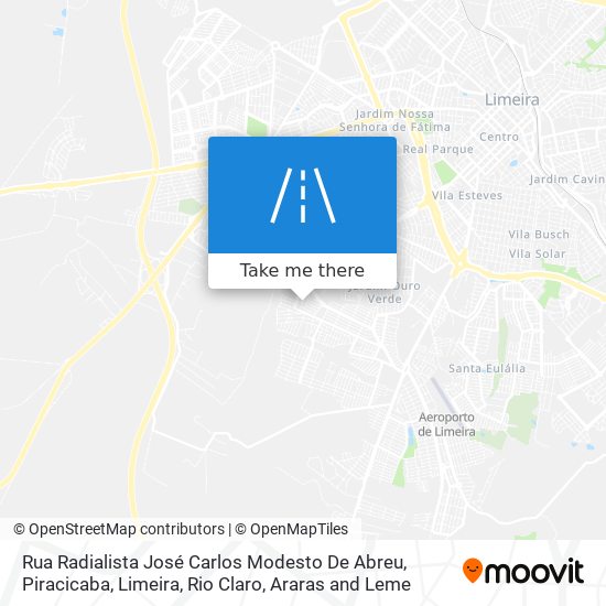 Rua Radialista José Carlos Modesto De Abreu map