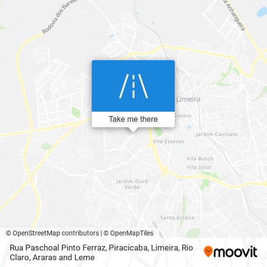 Mapa Rua Paschoal Pinto Ferraz