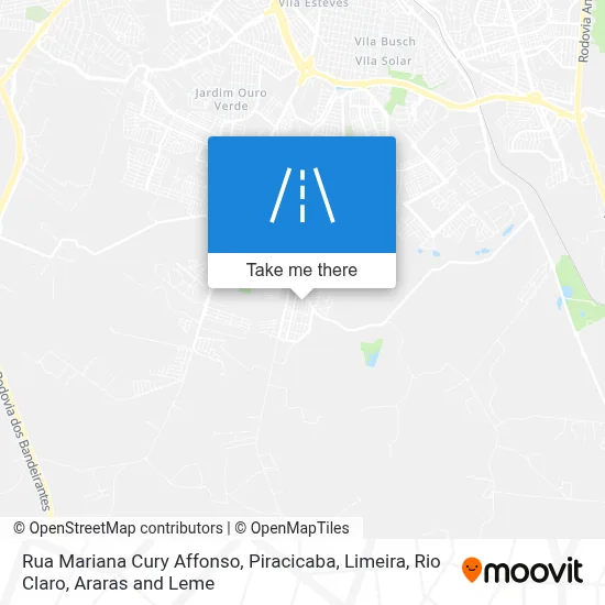 Rua Mariana Cury Affonso map