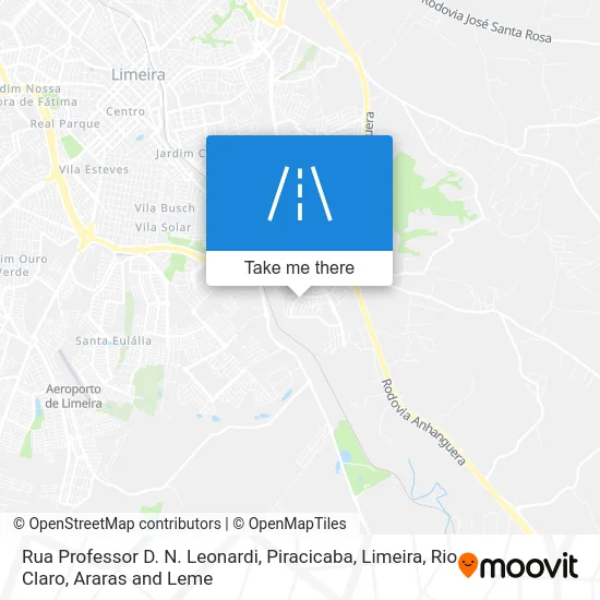 Rua Professor D. N. Leonardi map