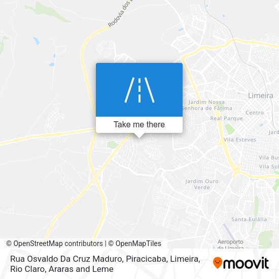 Rua Osvaldo Da Cruz Maduro map