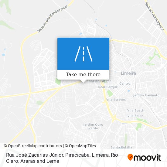 Rua José Zacarias Júnior map