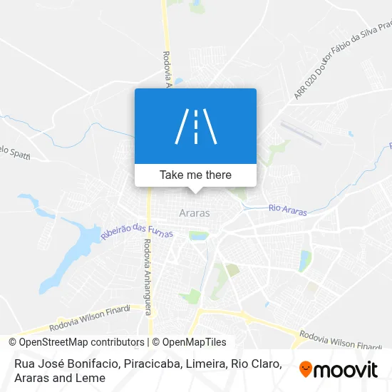 Rua José Bonifacio map