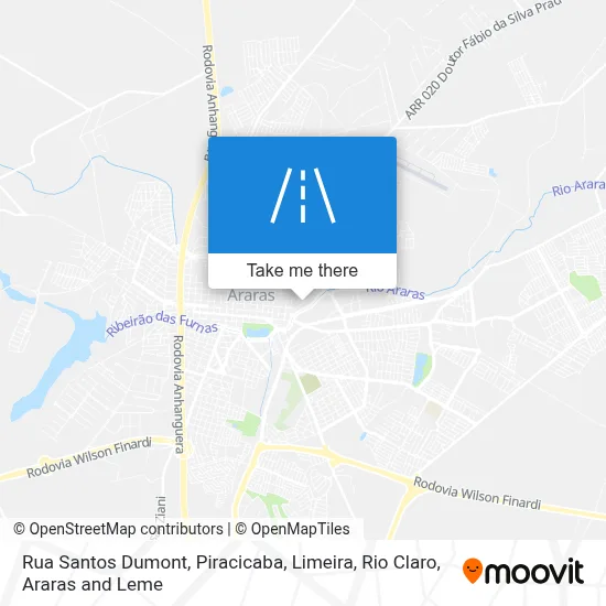 Rua Santos Dumont map