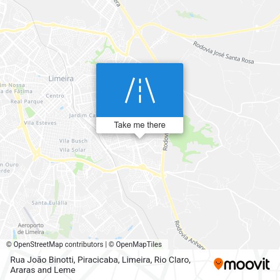 Rua João Binotti map