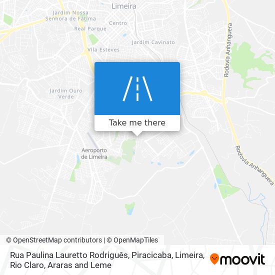 Mapa Rua Paulina Lauretto Rodriguês