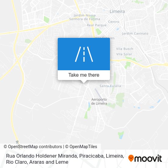 Rua Orlando Holdener Miranda map