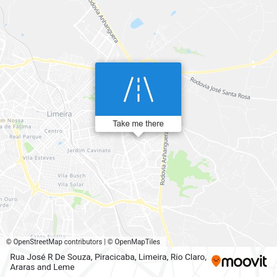 Rua José R De Souza map