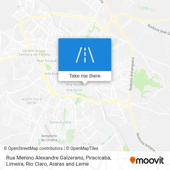 Rua Menino Alexandre Galzerano map