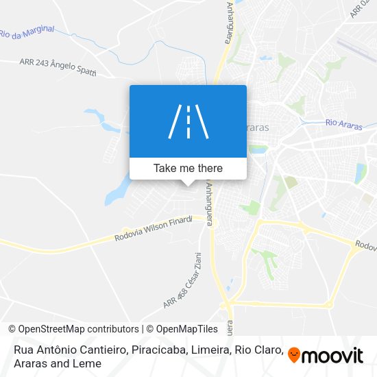 Rua Antônio Cantieiro map