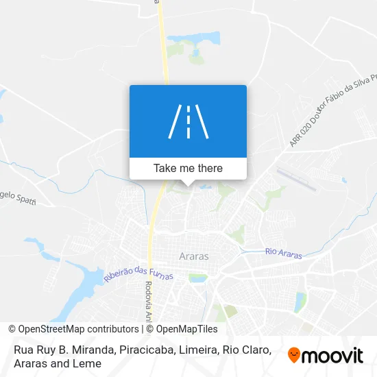 Rua Ruy B. Miranda map