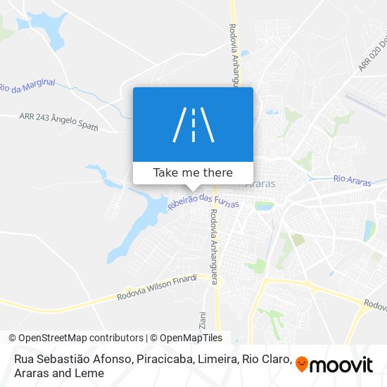 Mapa Rua Sebastião Afonso