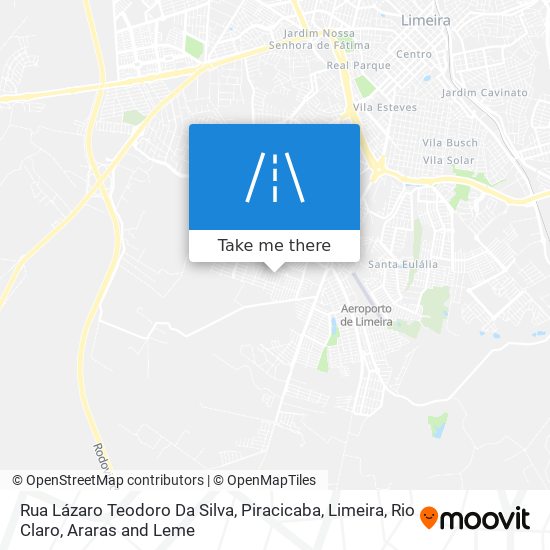 Rua Lázaro Teodoro Da Silva map