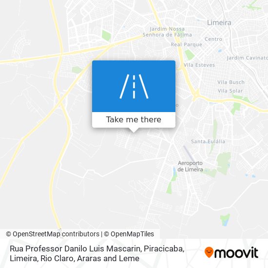 Rua Professor Danilo Luis Mascarin map