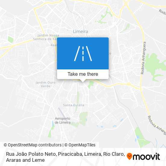 Mapa Rua João Polato Neto