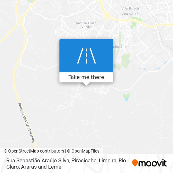Mapa Rua Sebastião Araújo Silva
