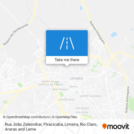 Mapa Rua João Zelesnikar