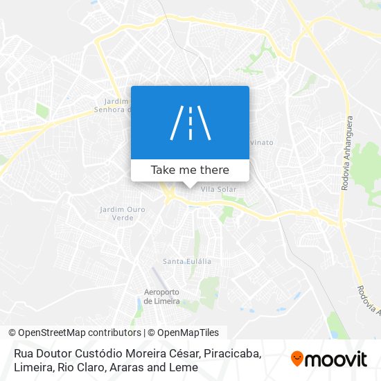 Mapa Rua Doutor Custódio Moreira César