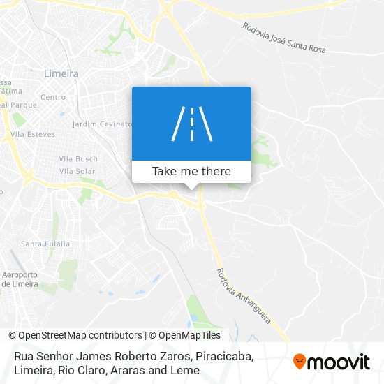 Mapa Rua Senhor James Roberto Zaros