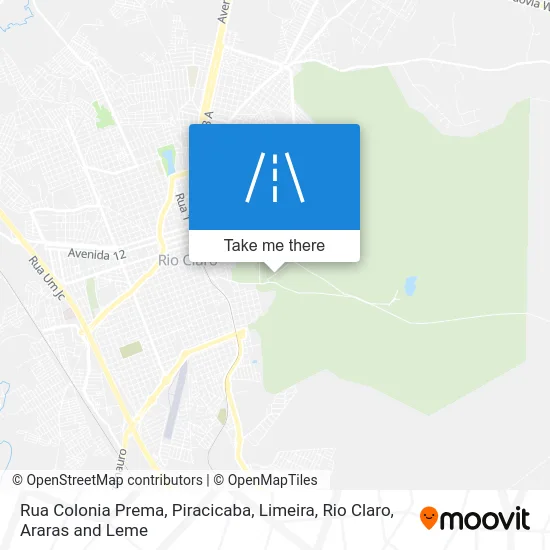 Rua Colonia Prema map