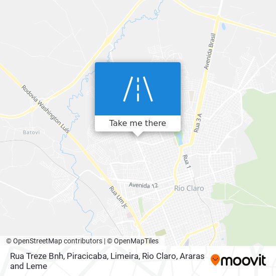 Rua Treze Bnh map