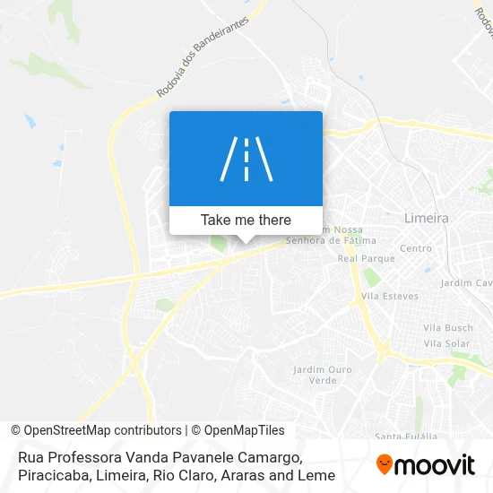 Rua Professora Vanda Pavanele Camargo map