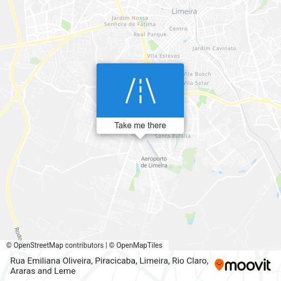 Rua Emiliana Oliveira map