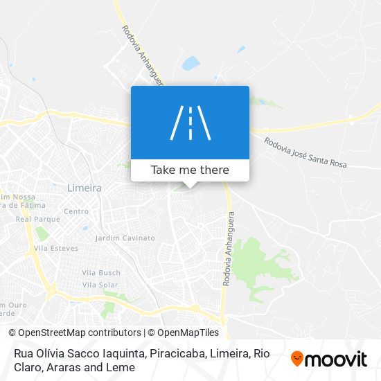 Mapa Rua Olívia Sacco Iaquinta