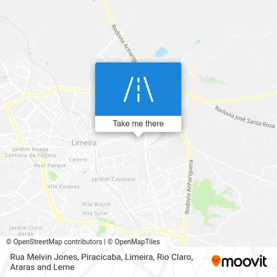 Rua Melvin Jones map