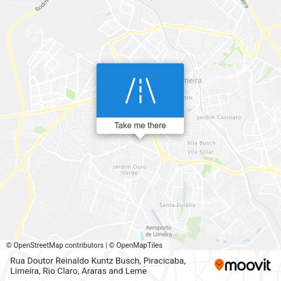 Rua Doutor Reinaldo Kuntz Busch map