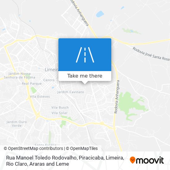 Mapa Rua Manoel Toledo Rodovalho