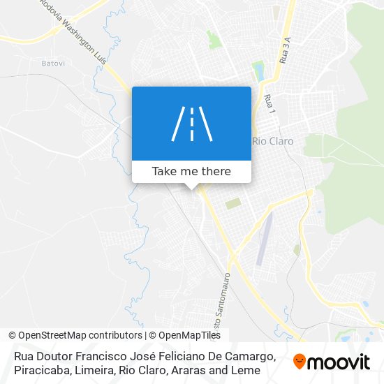 Mapa Rua Doutor Francisco José Feliciano De Camargo